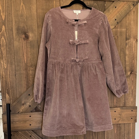 NWT Bohme Mauve Corduroy Dress Size M - Picture 2 of 4